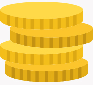 Affordable Section Stack of Coins