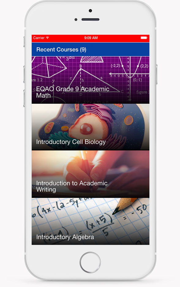 EQAO Grade 9 Academic Math Course List