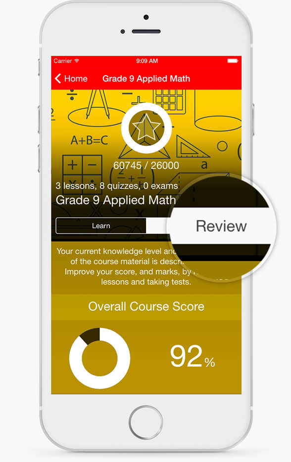 Grade 9 Applied Math Review Screen Grade 9 Applied Math Review Screen