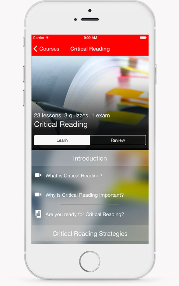 Critical Reading Learn View Critical Reading Learn View