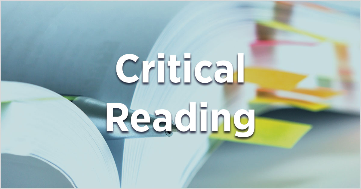 importance of critical reading essay