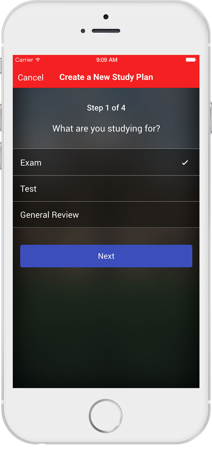 Create A New Study Plan Create A New Study Plan