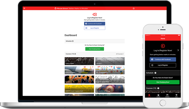 Minute School Desktop and Mobile Minute School Desktop and Mobile